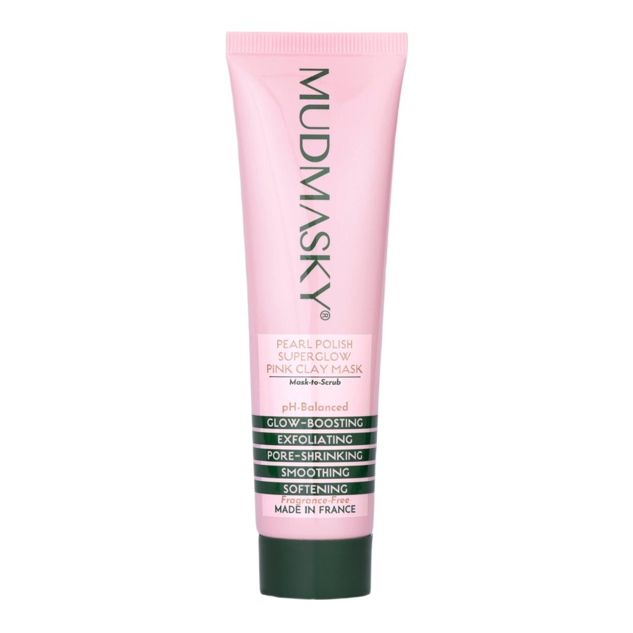 Mudmasky Pearl Polish Superglow Pink Clay Mask