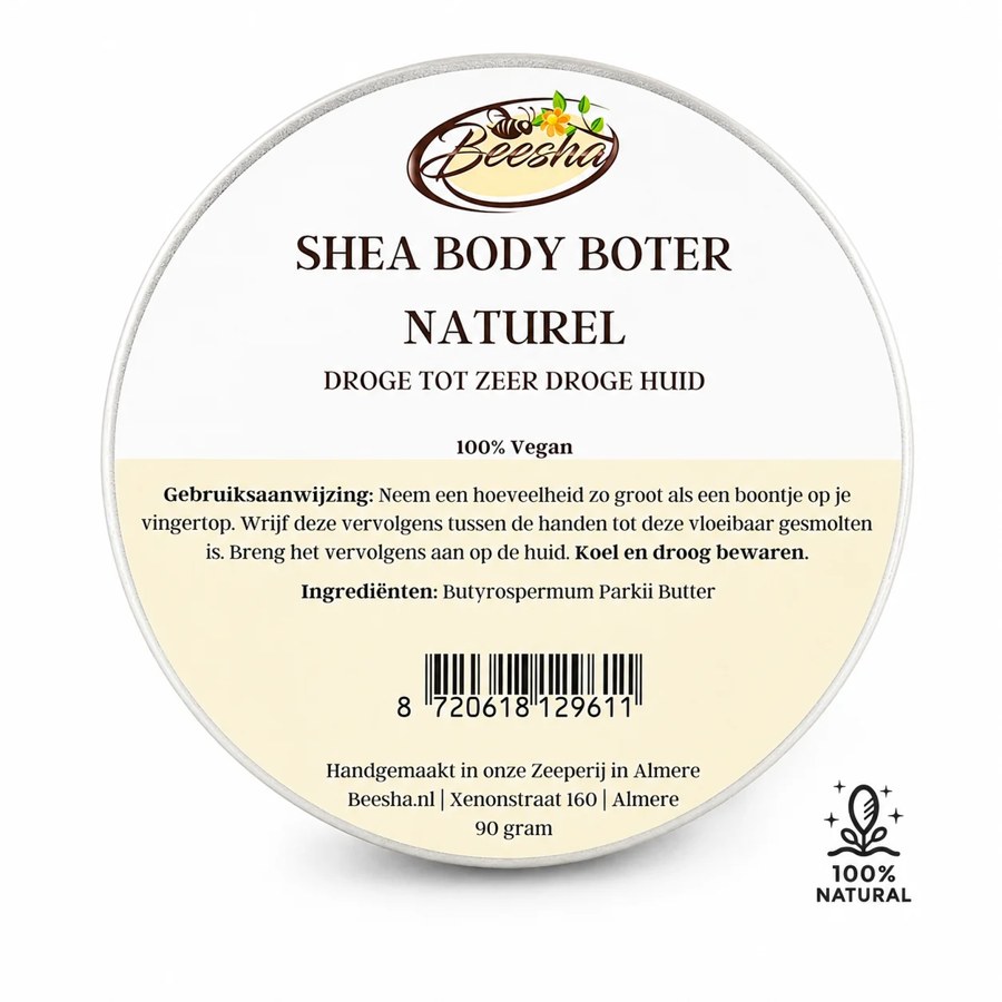 Beesha Shea Bodyboter Naturel