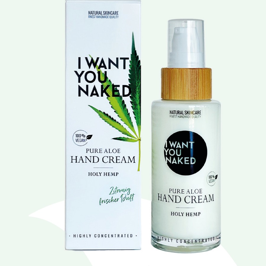 I Want You Naked Pure Aloe Hand Cream 'Holy Hemp'