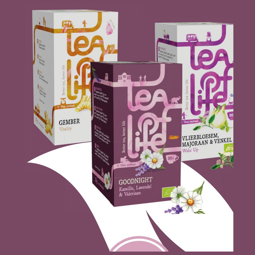 Tea of Life Goodnight met kamille, lavendel en valeriaan